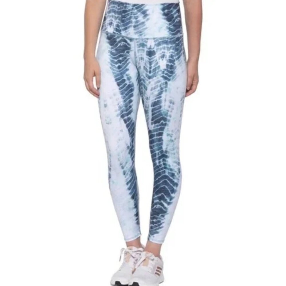 EVOLUTION and CREATION Navy + White Tie Dye Brianna High Rise Leggings Small